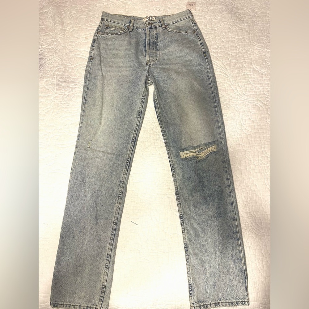 FREE PEOPLE STRAIGHT LEG JEANS